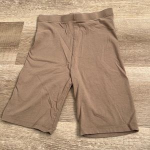 Tan H&M biker shorts